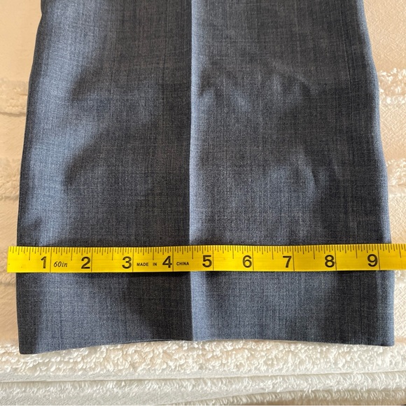 Vtg Majer 34x32 Blue  USA Made Flat Front Mens Dress‎ Pants High Quality - Picture 13 of 15